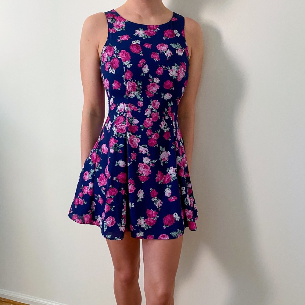 Fit and Flare Floral Mini Dress